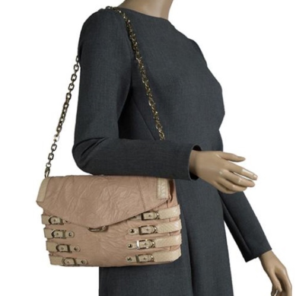 Jimmy Choo Brix Convertible Clutch Python Trim Le… - image 15